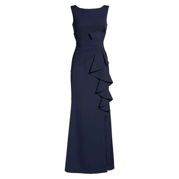 NWT Eliza J Ruffle Gown - Picture 2 of 7